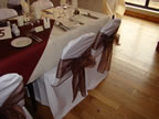 Chair Cover Hire Chocolate Sash